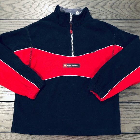 3/$24 LEGO Wear Technic Kid's Boy's Red & Black Pullover Fleece Sweatshirt~6 - Picture 1 of 7
